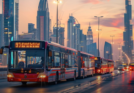 Dubai’s Roads and Transport Authority (RTA) has awarded a Dh1.1 billion contract for the acquisition of 636 new buses, including 40 electric buses, the largest and first of their kind in the UAE. The new fleet will be delivered over 2024 and 2025 and features buses with low carbon emissions and compliance with European standards. This initiative is part of RTA’s strategy to increase public transport use to 25% by 2030 and aligns with the goal of transitioning to zero-emission vehicles by 2050. The contract includes various types of buses: 450 city service buses from MAN and Zhongtong, 76 double-decker buses from Volvo, and 70 articulated buses from Isuzu Anadolu. The new buses are equipped with advanced features such as driver behavior monitoring, automated passenger counting, and driver identity authentication. They also offer low floors for accessibility, bike racks, Wi-Fi, and mobile charging points. This project reflects the directives of UAE leadership and aims to enhance public transport coverage and service quality in Dubai. #Dubai #Buses #RTA